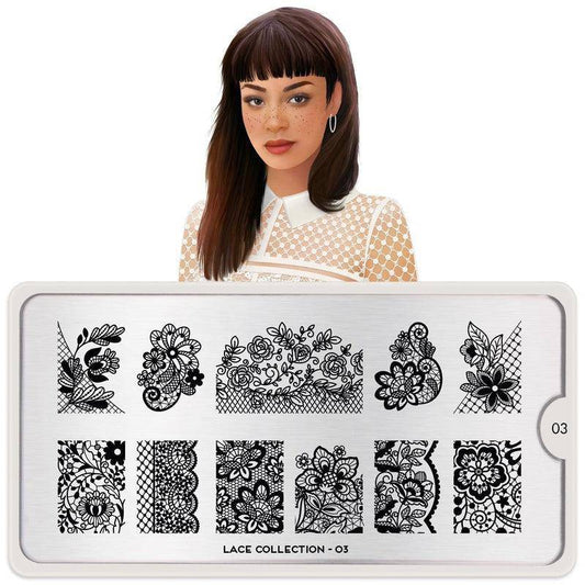 Lace 03 ✦ Nail Stamping Plate - MoYou London