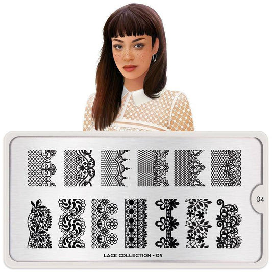 Lace 04 ✦ Nail Stamping Plate - MoYou London