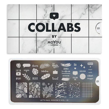 Let's Nail Moscow x MYL 01 ✦ Nail Stamping Plate - MoYou London