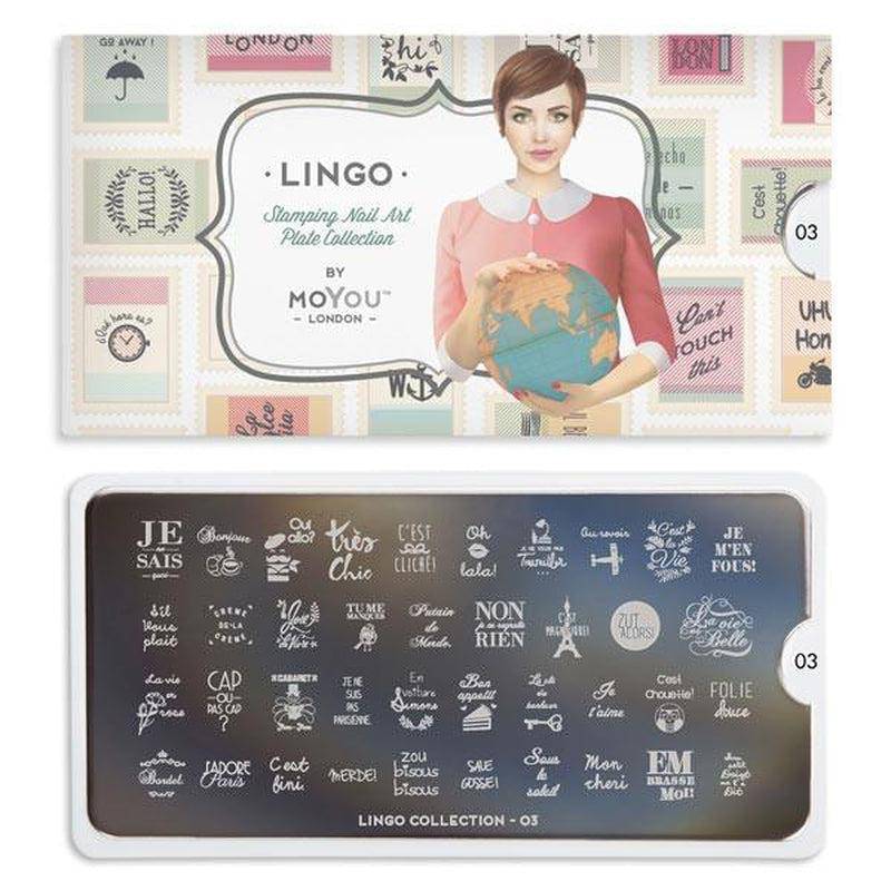 Lingo 03 ✦ Nail Stamping Plate - MoYou London