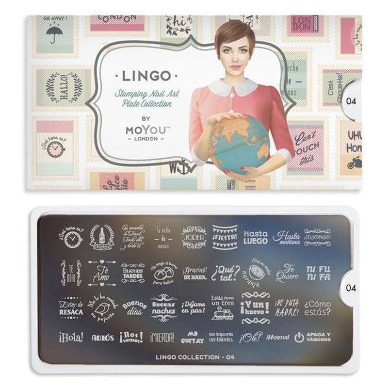 Lingo 04 ✦ Nail Stamping Plate - MoYou London