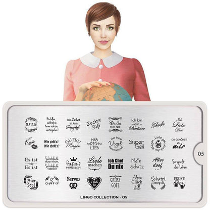 Lingo 05 ✦ Nail Stamping Plate - MoYou London