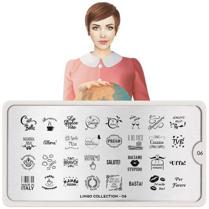 Lingo 06 ✦ Nail Stamping Plate - MoYou London