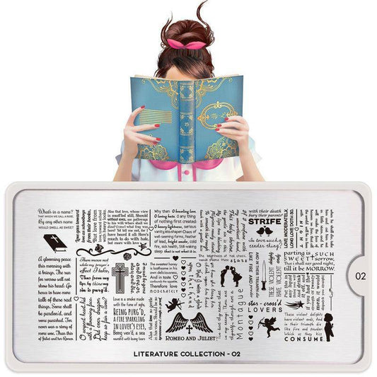 Literature 02 ✦ Nail Stamping Plate - MoYou London