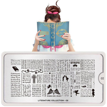 Literature 02 ✦ Nail Stamping Plate - MoYou London
