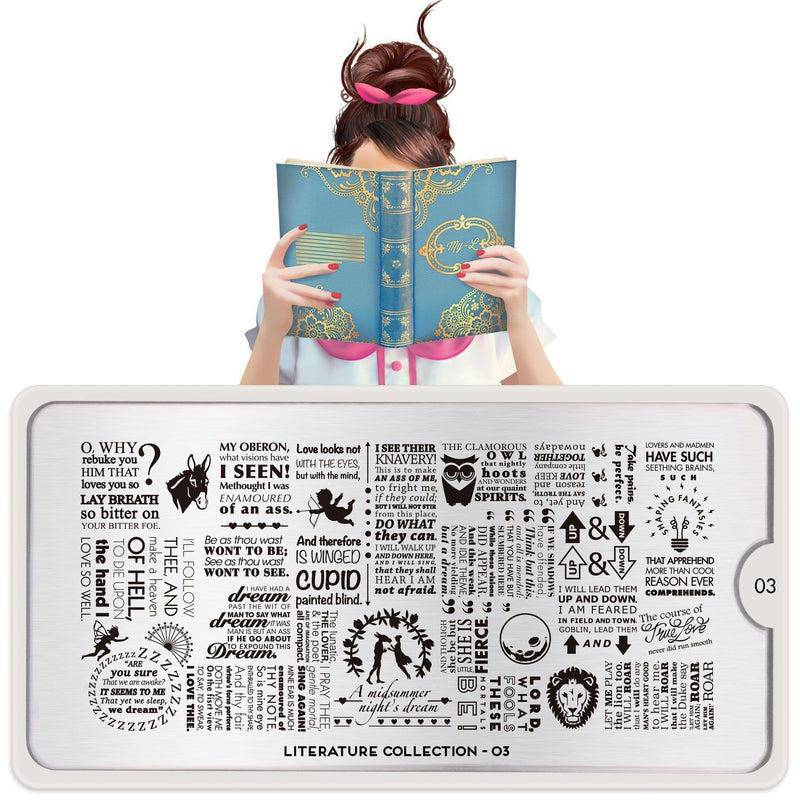 Literature 03 ✦ Nail Stamping Plate - MoYou London