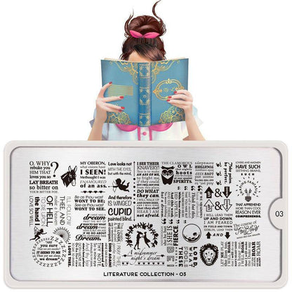 Literature 03 ✦ Nail Stamping Plate - MoYou London
