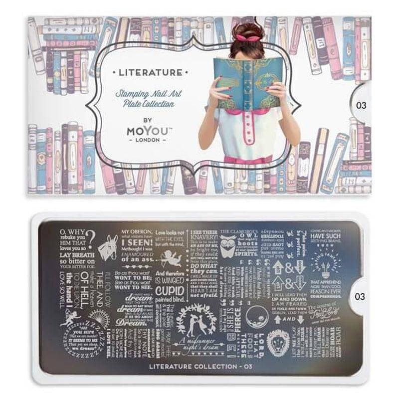 Literature 03 ✦ Nail Stamping Plate - MoYou London