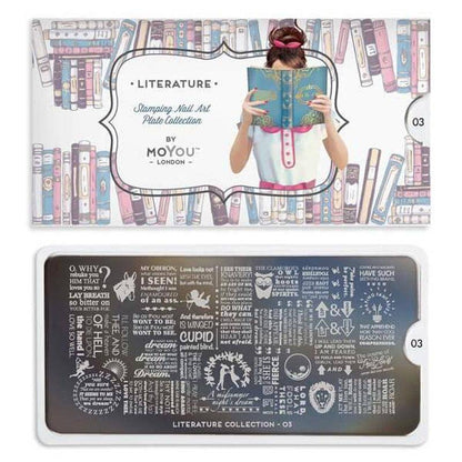 Literature 03 ✦ Nail Stamping Plate - MoYou London
