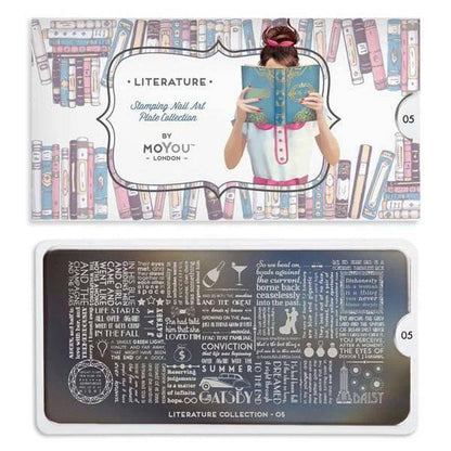 Literature 05 ✦ Nail Stamping Plate - MoYou London