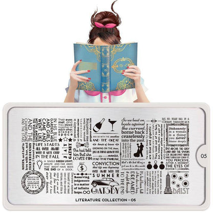 Literature 05 ✦ Nail Stamping Plate - MoYou London