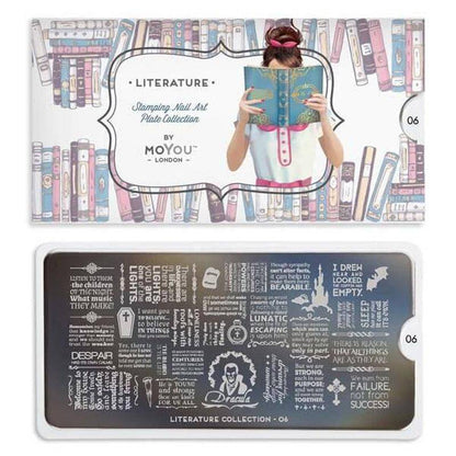 Literature 06 ✦ Nail Stamping Plate - MoYou London