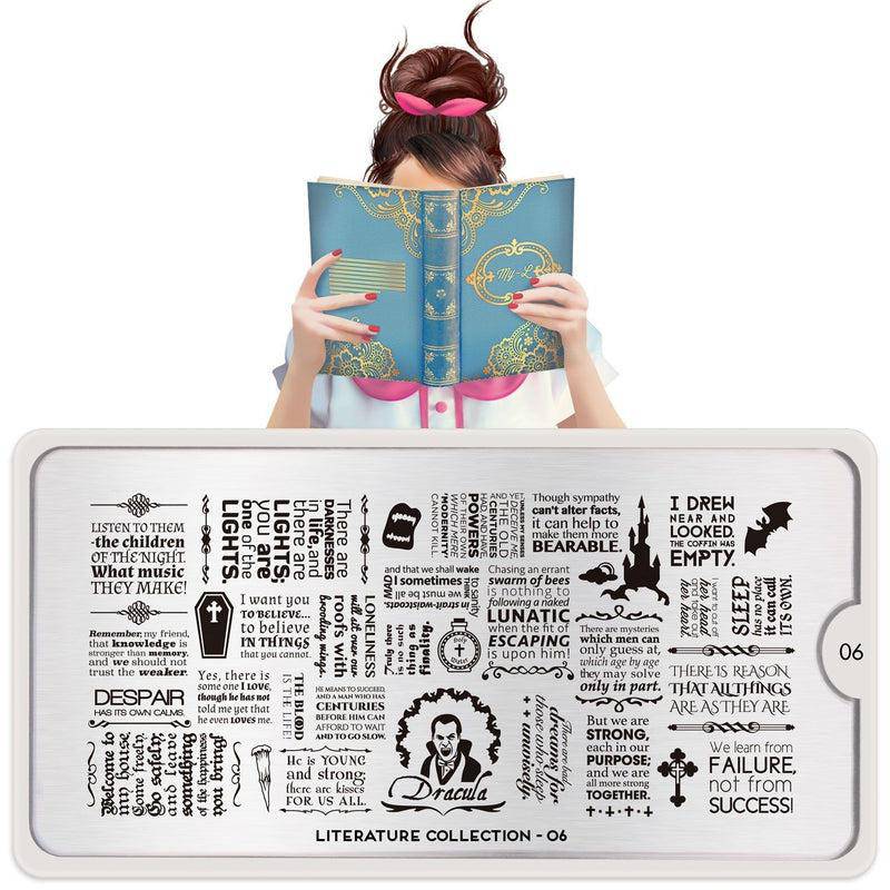 Literature 06 ✦ Nail Stamping Plate - MoYou London