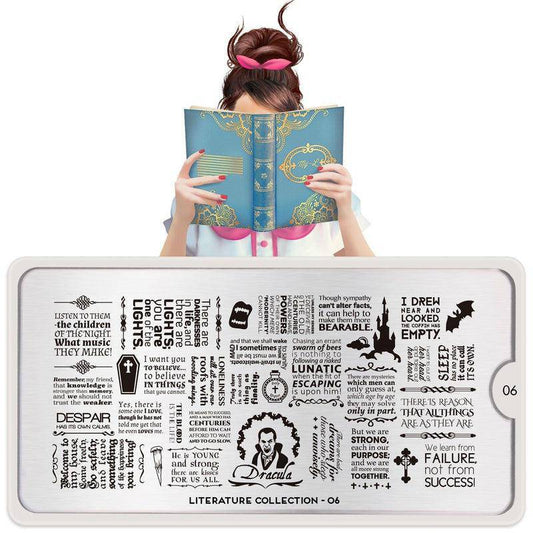 Literature 06 ✦ Nail Stamping Plate - MoYou London