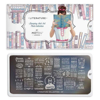 Literature 07 ✦ Nail Stamping Plate - MoYou London