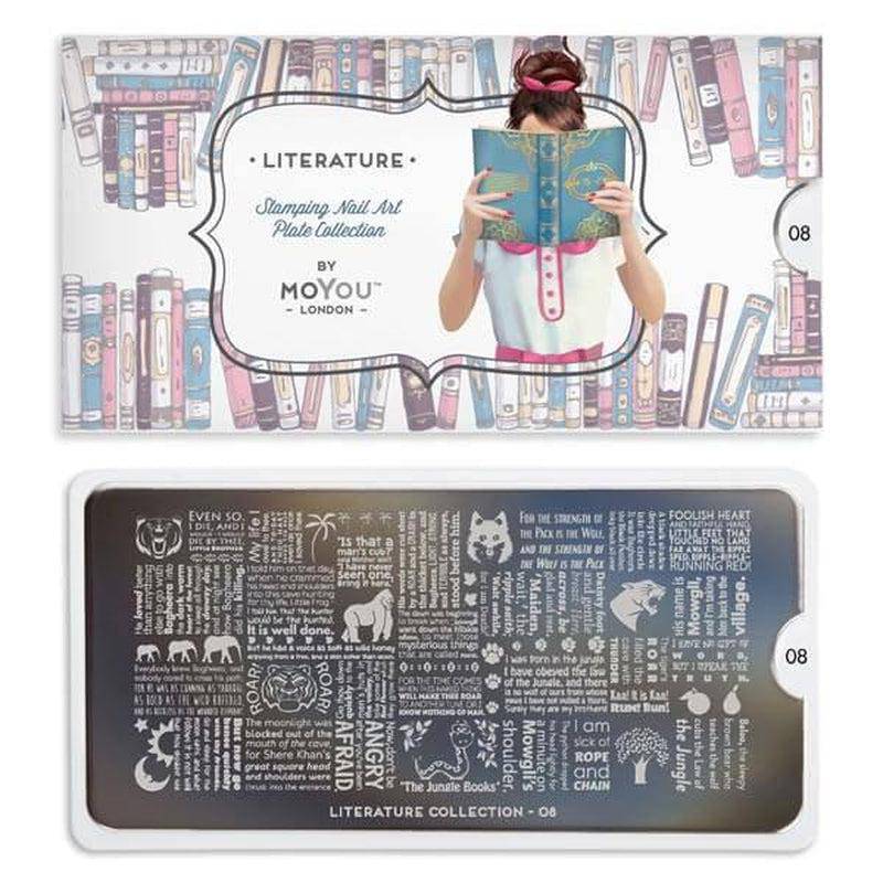 Literature 08 ✦ Nail Stamping Plate - MoYou London
