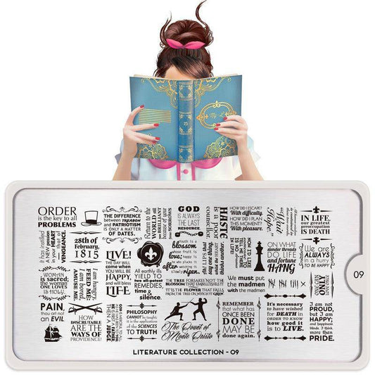 Literature 09 ✦ Nail Stamping Plate - MoYou London
