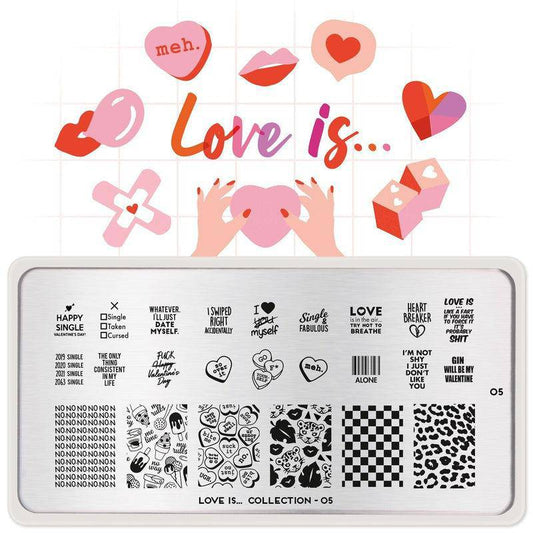 Love is... 05 ✦ Nail Stamping Plate - MoYou London