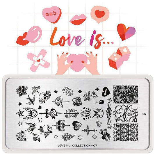 Love is... 07 ✦ Nail Stamping Plate - MoYou London