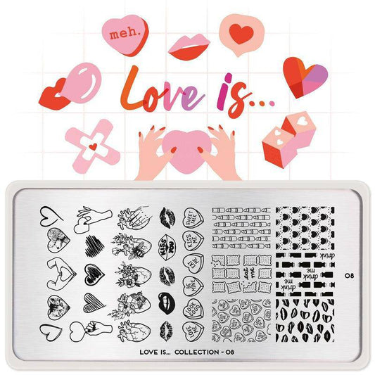 Love is... 08 ✦ Nail Stamping Plate - MoYou London