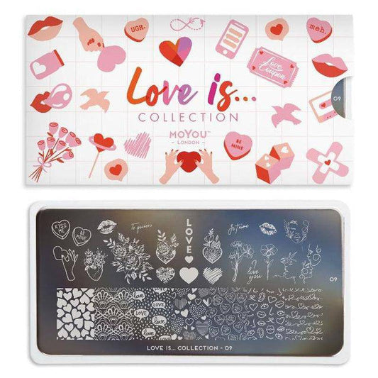 Love is... 09 ✦ Nail Stamping Plate - MoYou London