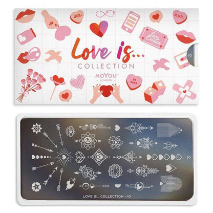 Love is... 10 ✦ Nail Stamping Plate - MoYou London