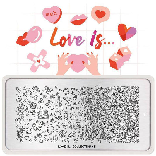 Love is... 11 ✦ Nail Stamping Plate - MoYou London