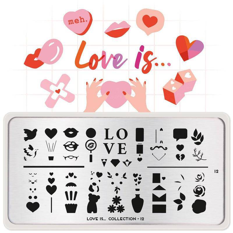 Love is... 12 ✦ Nail Stamping Plate - MoYou London