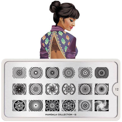 Mandala 12 ✦ Nail Stamping Plate - MoYou London