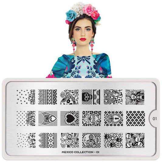 Mexico 01 ✦ Nail Stamping Plate - MoYou London