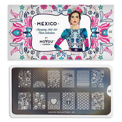 Mexico 02 ✦ Nail Stamping Plate - MoYou London