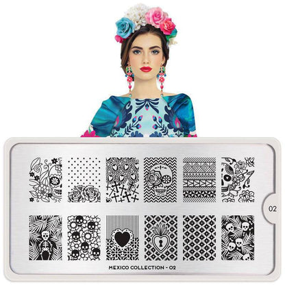 Mexico 02 ✦ Nail Stamping Plate - MoYou London
