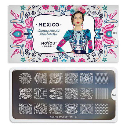 Mexico 03 ✦ Nail Stamping Plate - MoYou London