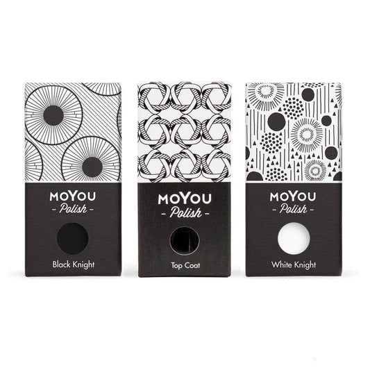 Mini Monochrome Bundle Stamping Nail Art Stencil MoYou London