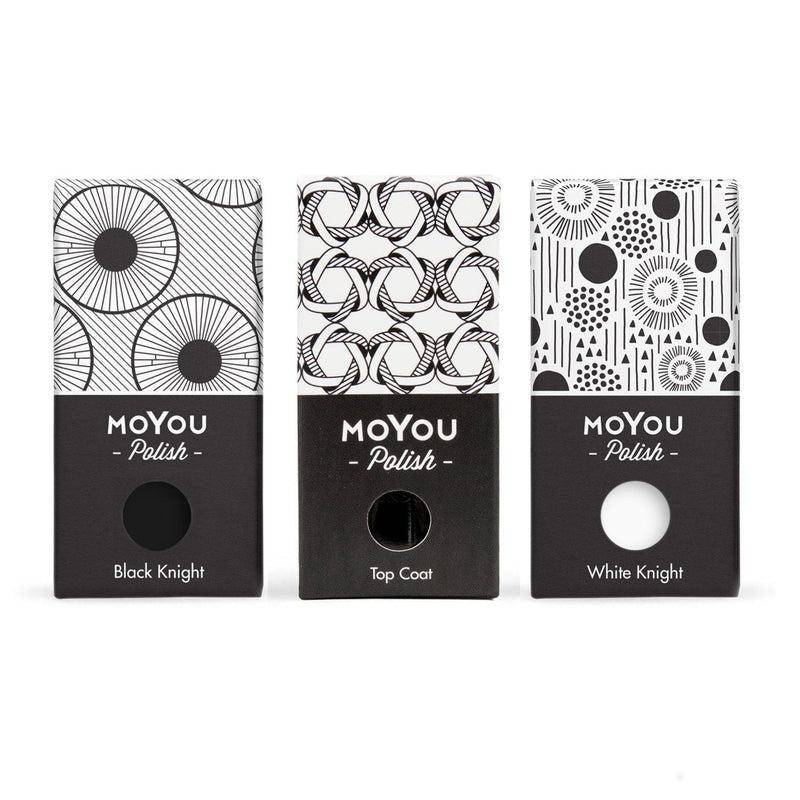 Mini Monochrome Bundle Stamping Nail Art Stencil MoYou London 