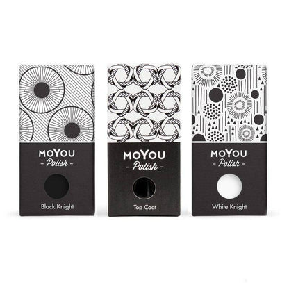 Mini Monochrome Bundle Stamping Nail Art Stencil MoYou London 