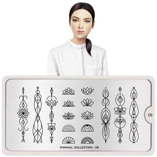Minimal 08 ✦ Nail Stamping Plate - MoYou London