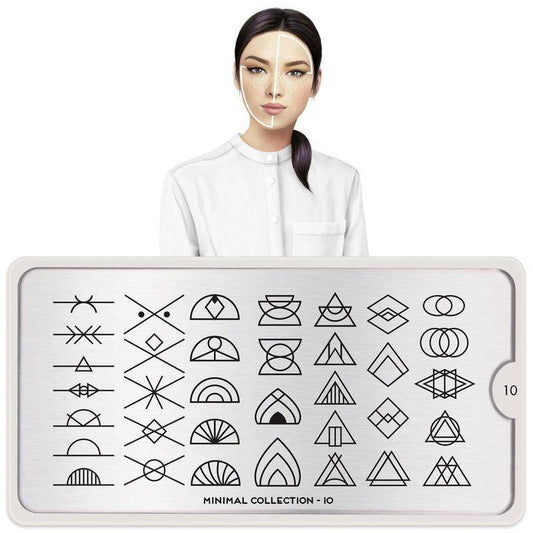 Minimal 10 ✦ Nail Stamping Plate - MoYou London