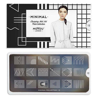 Minimal 12 ✦ Nail Stamping Plate - MoYou London