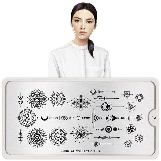 Minimal 14 ✦ Nail Stamping Plate - MoYou London