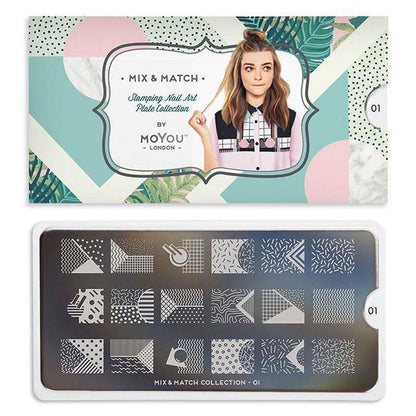 Mix & Match 01 ✦ Nail Stamping Plate - MoYou London