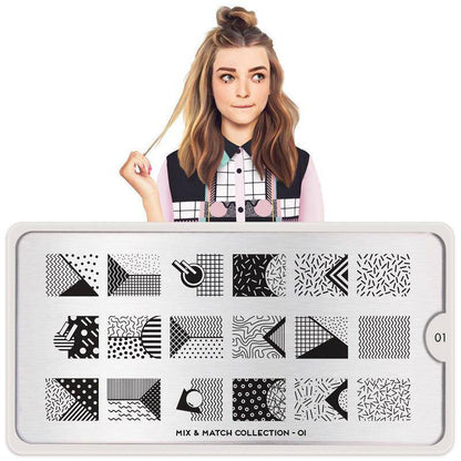Mix & Match 01 ✦ Nail Stamping Plate - MoYou London