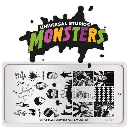 Monsters Plate Bundle Stamping Nail Stencils MoYou London 