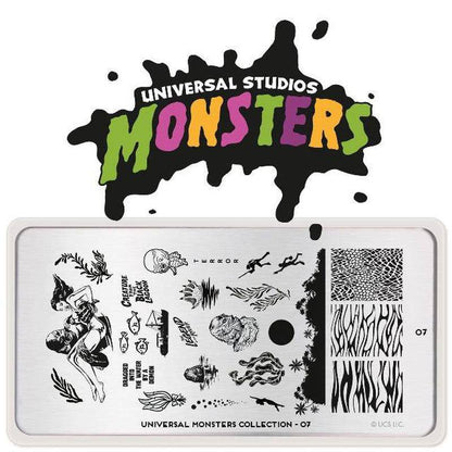 Monsters Plate Bundle Stamping Nail Stencils MoYou London 