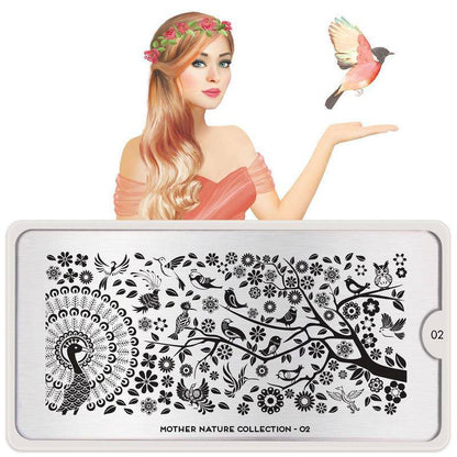 Mother Nature 02 ✦ Nail Stamping Plate - MoYou London