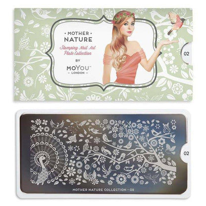 Mother Nature 02 ✦ Nail Stamping Plate - MoYou London