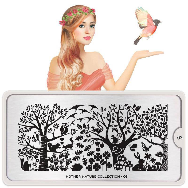 Mother Nature 03 ✦ Nail Stamping Plate - MoYou London