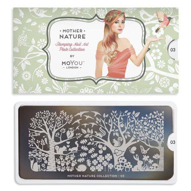 Mother Nature 03 ✦ Nail Stamping Plate - MoYou London
