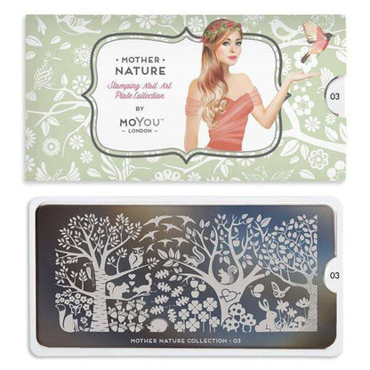Mother Nature 03 ✦ Nail Stamping Plate - MoYou London
