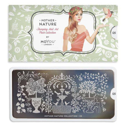 Mother Nature 05 ✦ Nail Stamping Plate - MoYou London
